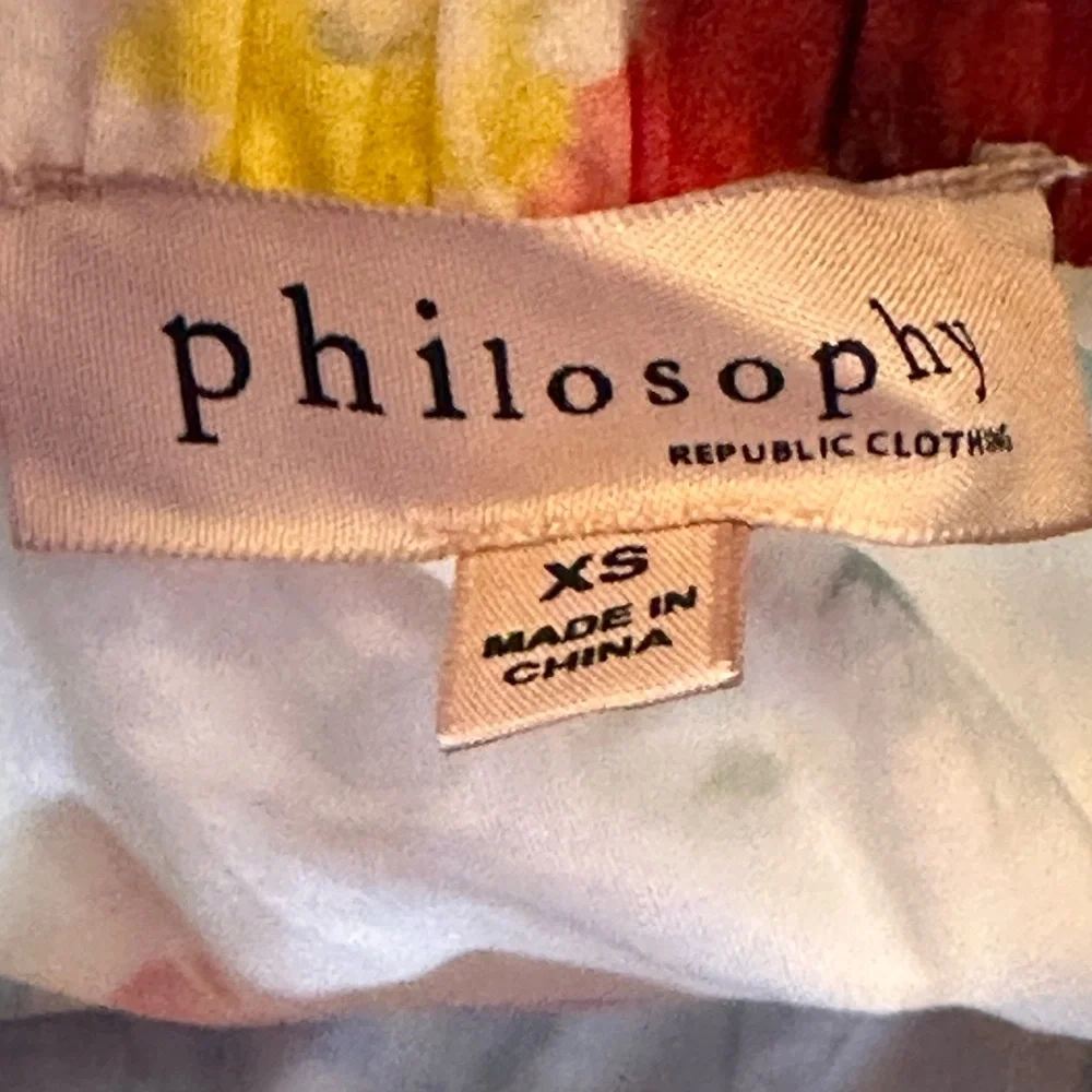 Philosophy SZ SM Floral full Ruffled Maxi Skirt‎